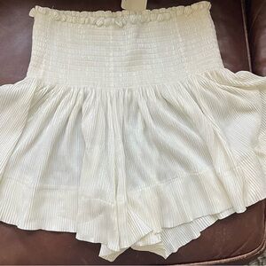 Queen of Sparkles White/Cream Swing Shorts